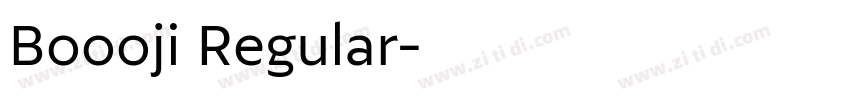 Boooji Regular字体转换